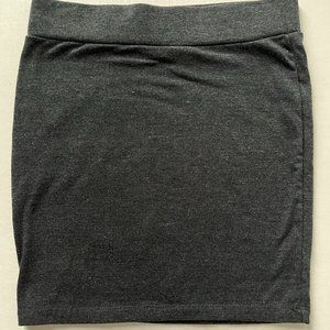 Forever 21 Gray Pencil Mini Skirt, Small